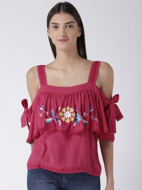 

Magzayra Women Pink Solid Top