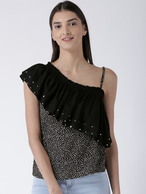 

Magzayra Women Black Printed Top