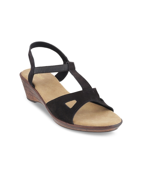 

Mochi Women Black Solid Sandals