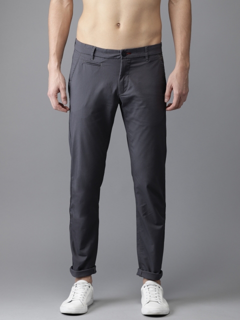 

Flying Machine Men Grey Slim Fit Solid Chinos