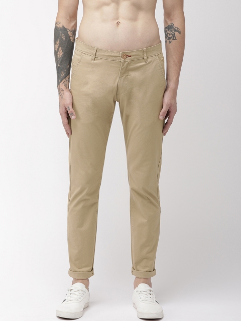 

Flying Machine Men Beige Super Slim Fit Solid Chinos