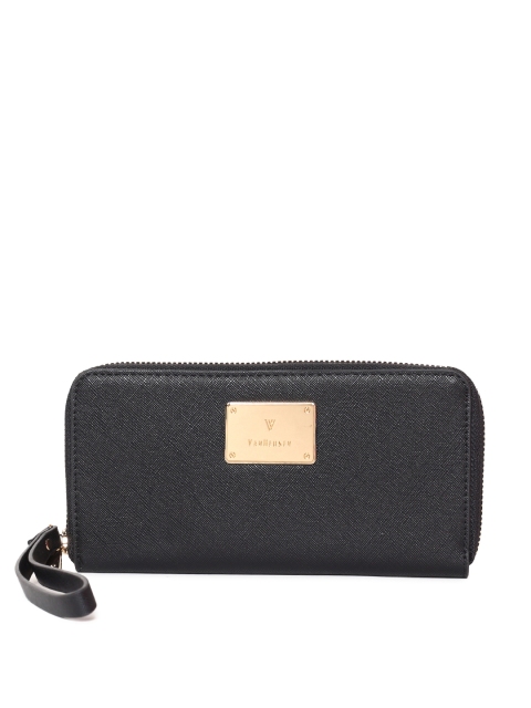 

Van Heusen Woman Women Black Solid Zip Around Wallet