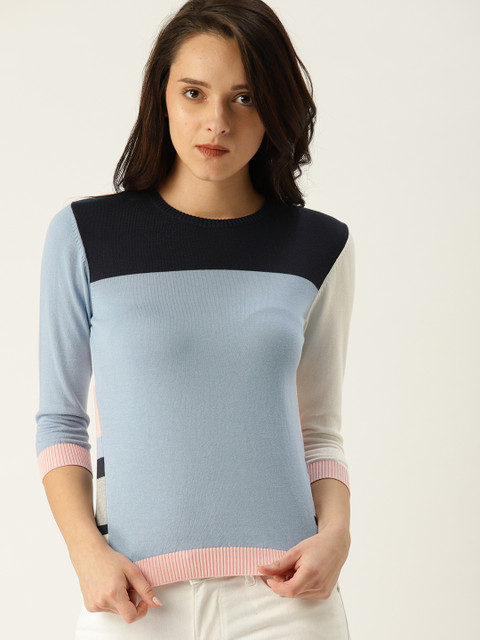 

United Colors of Benetton Women Blue Striped Top