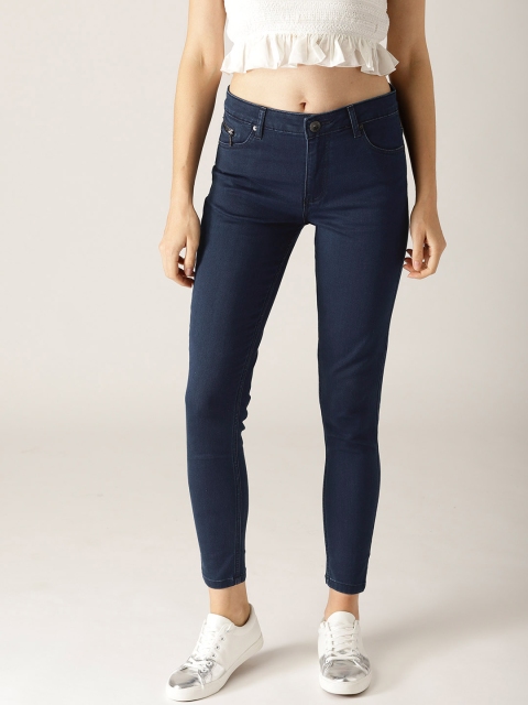 

United Colors of Benetton Women Navy Regular Fit Clean Look Stretchable Jeans, Navy blue