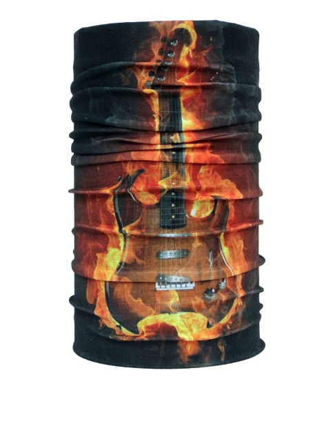 

NOISE Unisex Orange & Black Printed Multipurpose Headwear