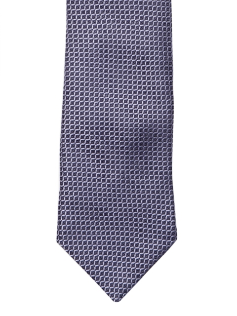 

Louis Philippe Blue Woven Design Broad Tie