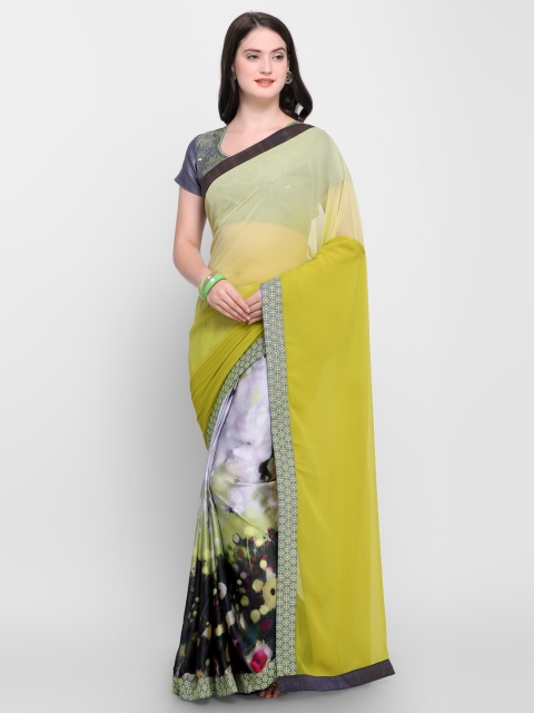 

Shaily Multicoloured Printed Satin Saree, Multi