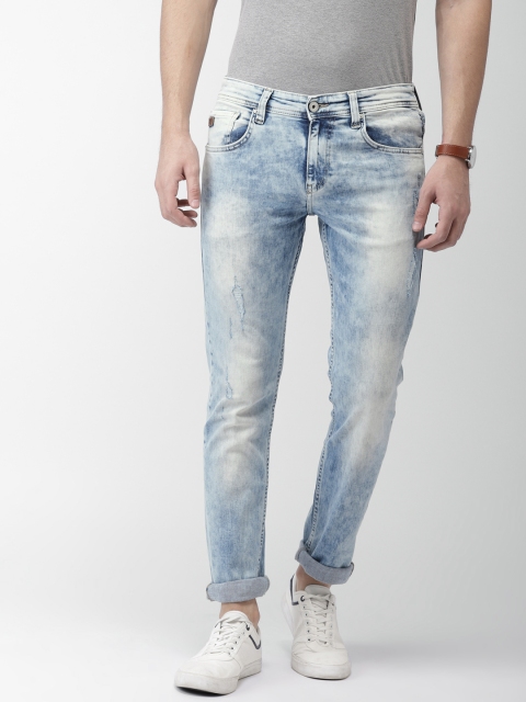 

Celio Men Blue Slim Fit Mid-Rise Mildly Distressed Stretchable Jeans