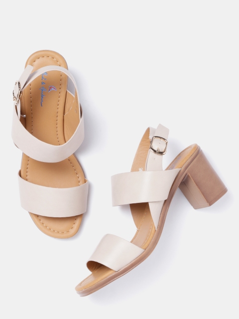 

Mast & Harbour Women Beige Solid Heels