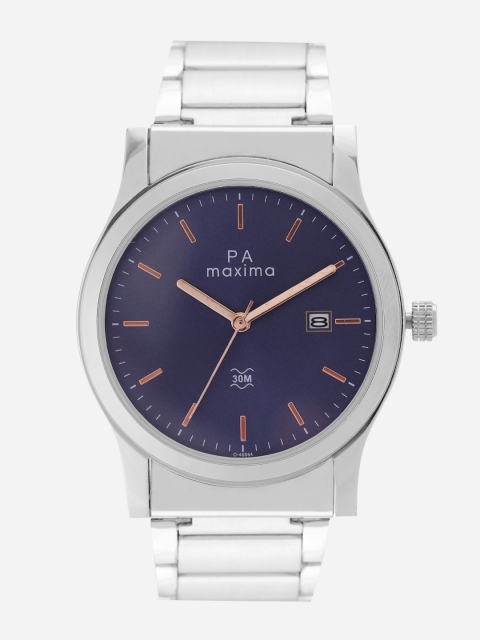 

maxima Men Navy Blue Analogue Watch O-46864CMGI