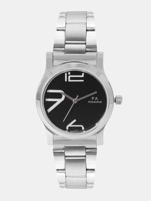 

maxima Women Black Analogue Watch O-46665CMLI