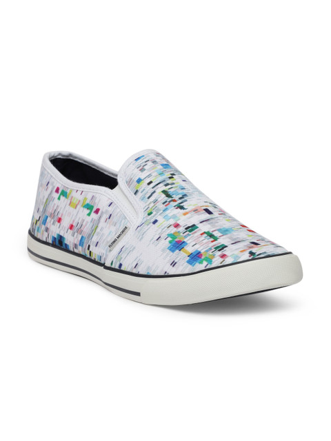 

Flying Machine Men Off-White Slip-On Sneakers