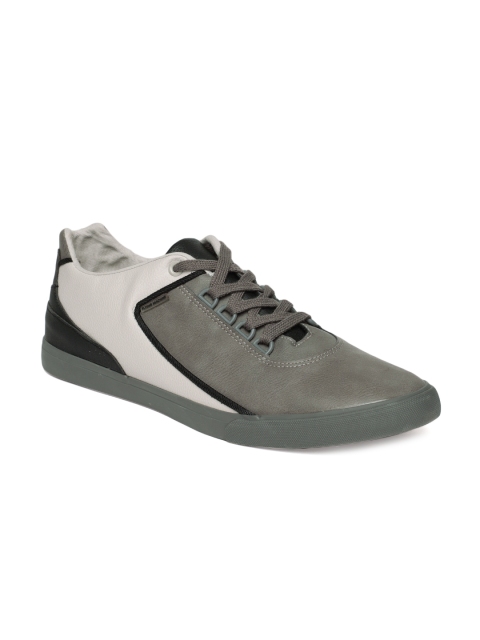 

Flying Machine Men Grey & White Colourblocked Sneakers
