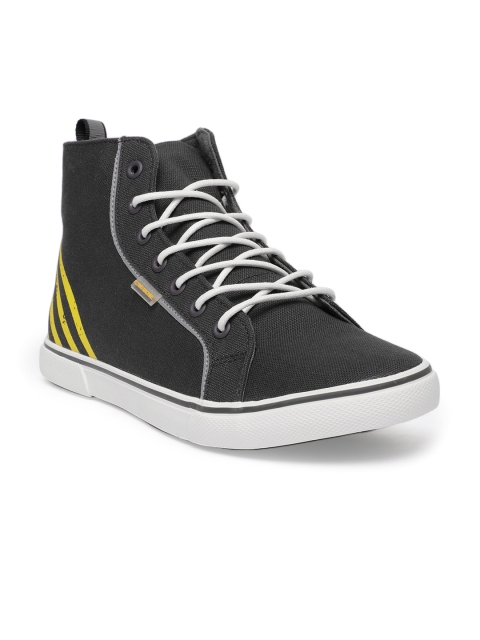 

Flying Machine Men Grey MCKINLEY Mid-Top Sneakers