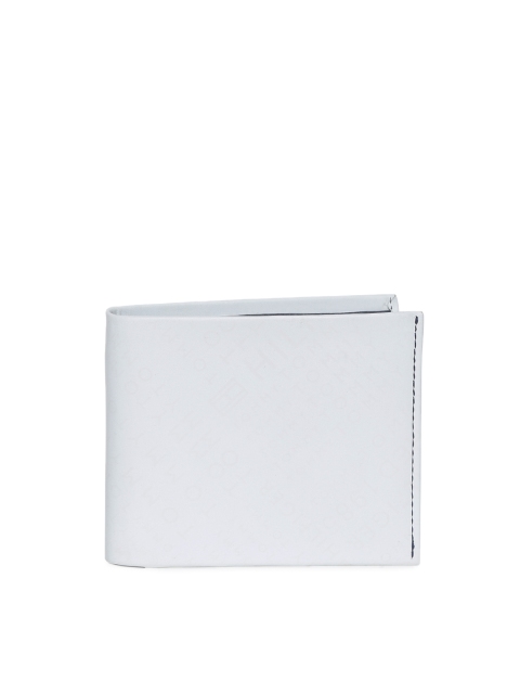 

Tommy Hilfiger Men White Genuine Leather Two Fold Wallet