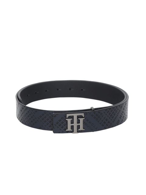 

Tommy Hilfiger Men Blue Printed Leather Belt