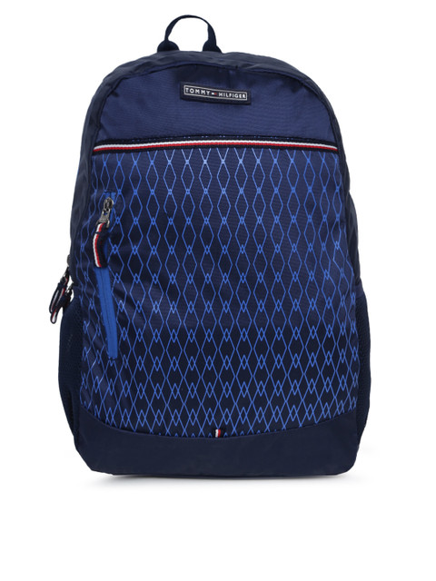 

Tommy Hilfiger Unisex Navy Blue Printed Backpack