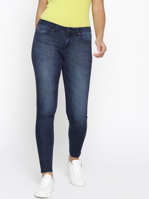 

Lee Cooper Women Navy Blue Skinny Fit Low-Rise Clean Look Stretchable Jeans