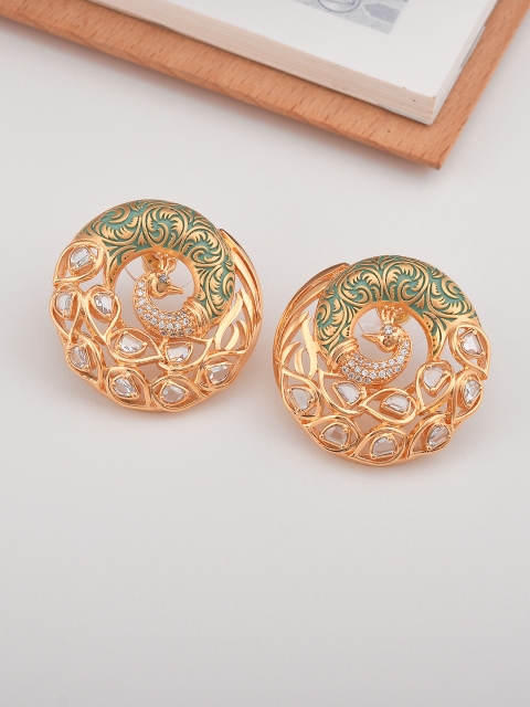 

Tistabene White Gold-Plated Peacock Shaped Studs