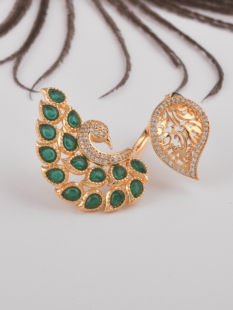 

Tistabene Women Gold-Plated Peacock Ring
