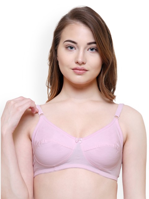 

College Girl Pink Solid Non-Wired Non Padded Everyday Bra EveryDay-Pnk