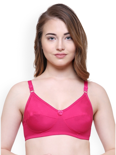 

College Girl Pink Solid Non-Wired Non Padded Everyday Bra EveryDay