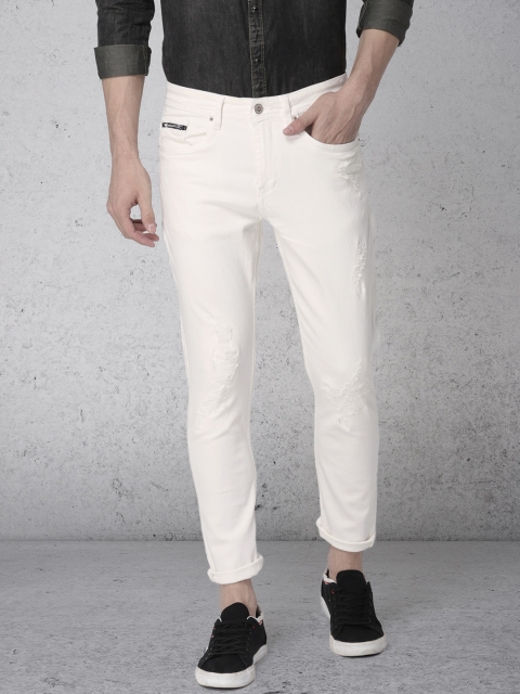 

Ecko Unltd Men White Tapered Fit Mid-Rise Jeans