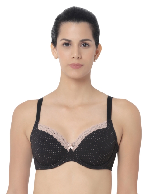 

Triumph Beauty-Full Non Padded Wired Full Cup Polka Dot Bra, Black