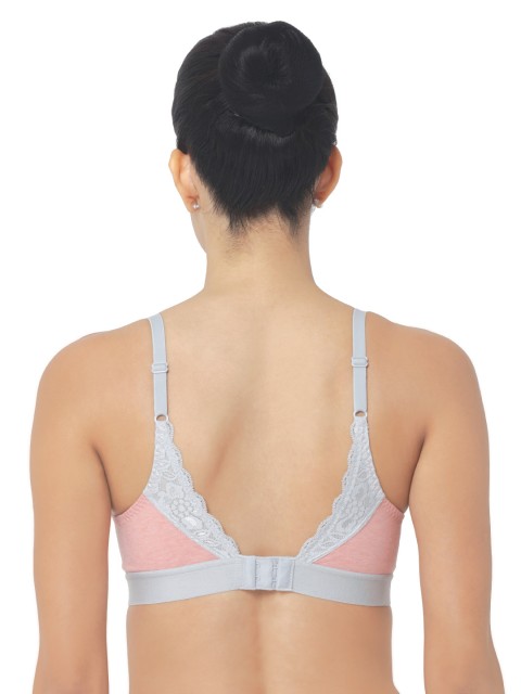 

Triumph Pink & Grey Lace Underwired Lightly Padded T-shirt Bra 7613138458778
