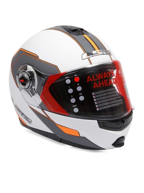 

LS2 Men Multicoloured Printed Midnight Full Face Helmet LSII386257, Multi