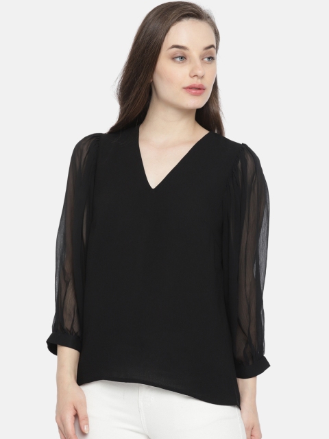 

Vero Moda Women Black Solid Top