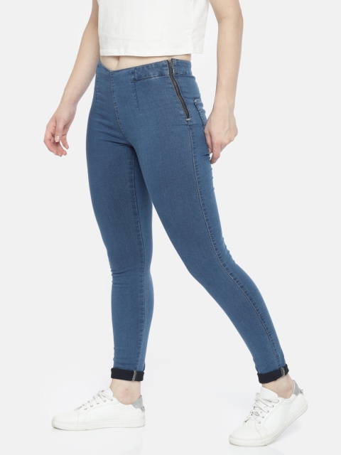 

Vero Moda Women Blue Slim Fit Mid-Rise Clean Look Stretchable Jeggings
