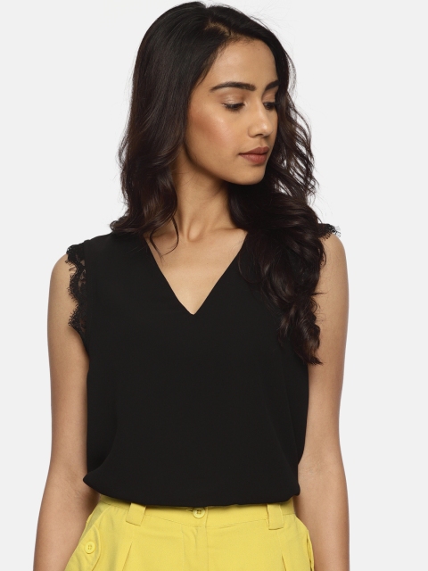 

Vero Moda Women Black Solid Top