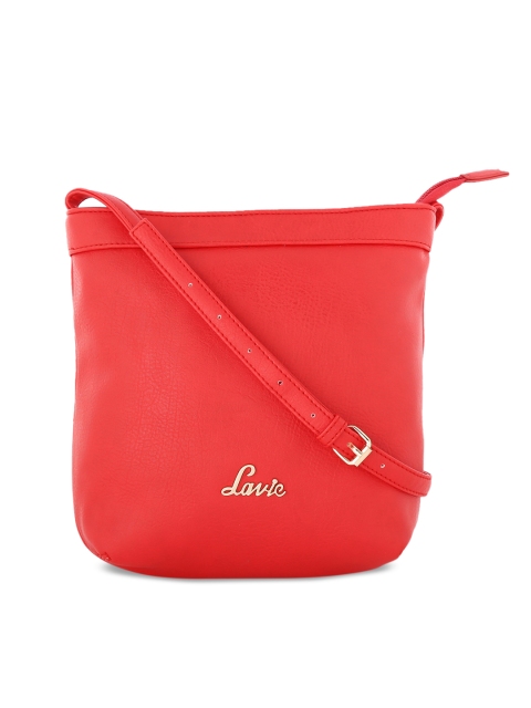 

Lavie Red Solid Sling Bag