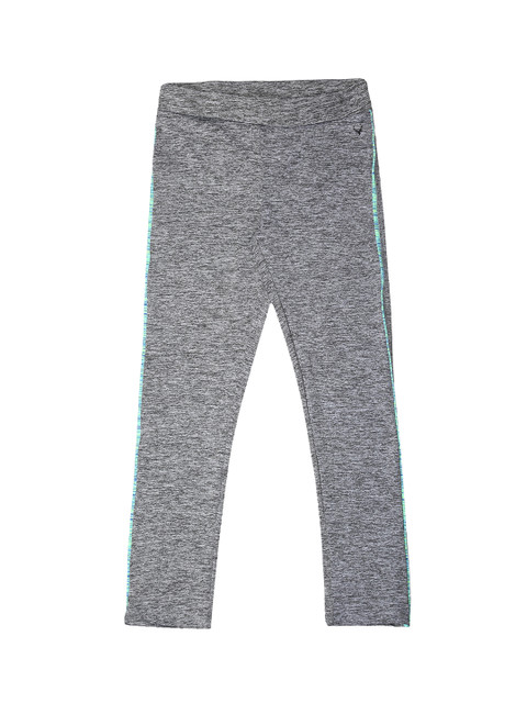 

Allen Solly Junior Girls Grey Melange Solid Leggings