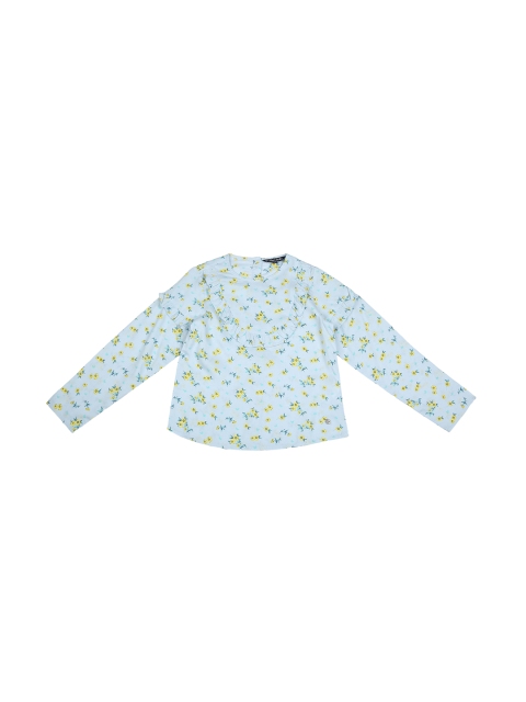 

Allen Solly Junior Girls Blue Printed Top