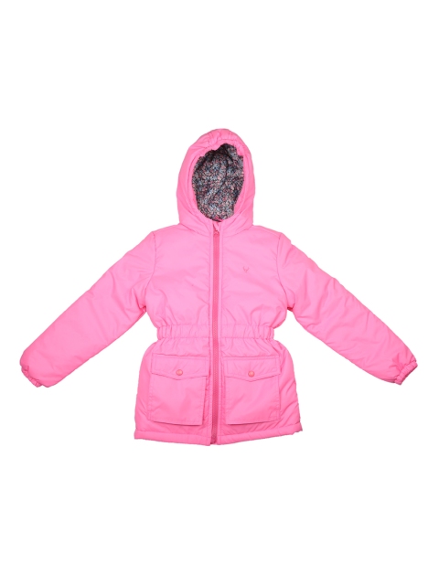 

Allen Solly Junior Girls Pink Solid Puffer Jacket