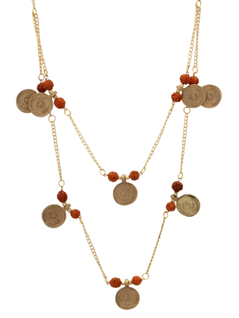 

TJORI Gold-Toned German Silver Layered Necklace
