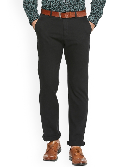 

Allen Solly Men Black Regular Fit Solid Chinos