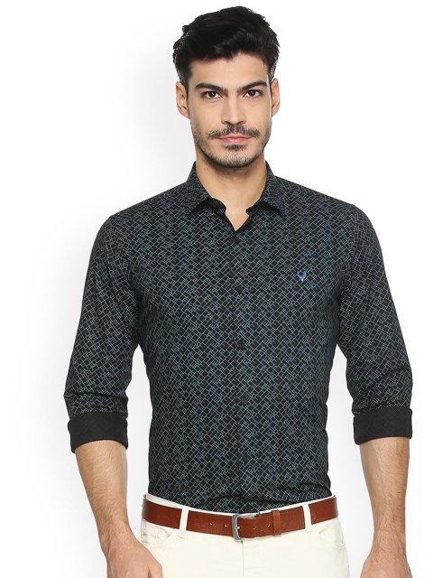 

Allen Solly Men Black Slim Fit Printed Casual Shirt
