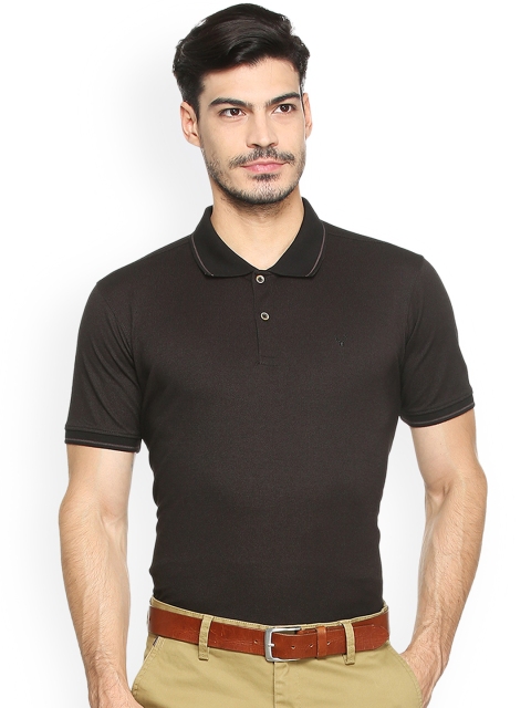 

Allen Solly Men Black Solid Polo Collar T-shirt