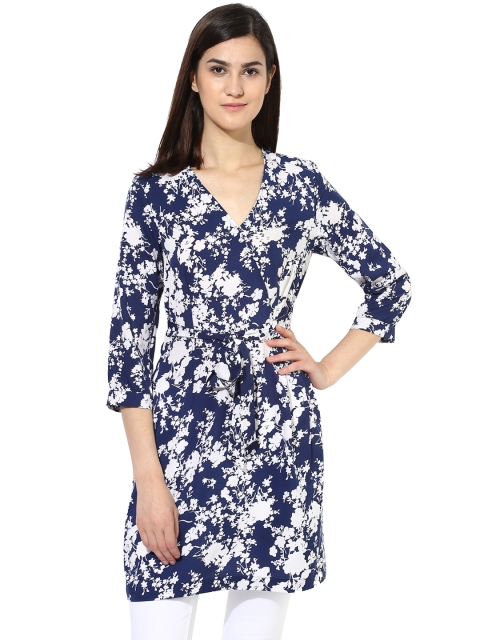 

Magzayra Blue & White Printed Tunic