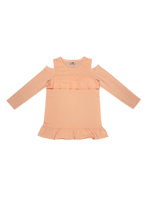 

ventra Girls Orange Solid Top