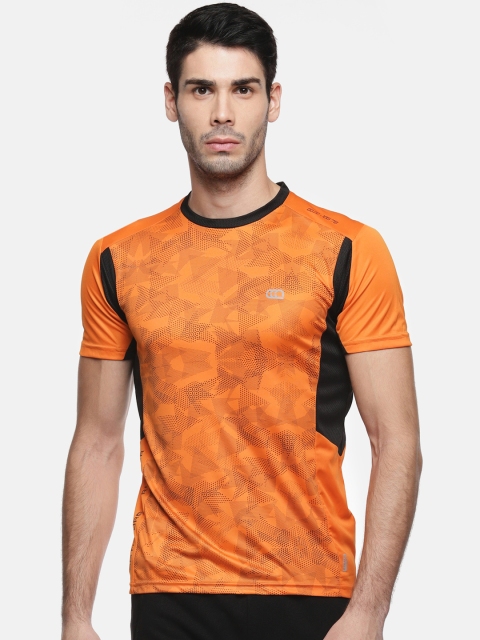 

Ajile by Pantaloons Men Orange Printed Round Neck T-shirt