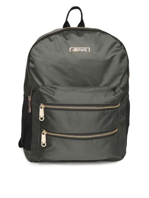 

DressBerry Women Olive Green Solid Backpack