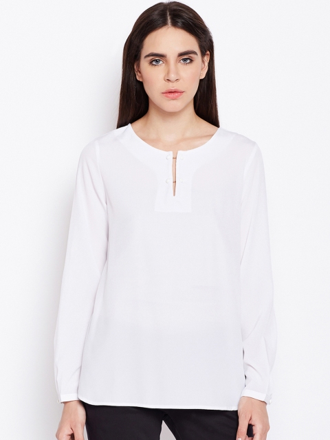 

Oxolloxo Women White Solid Top