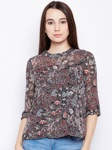 

Oxolloxo Women Black Printed Top