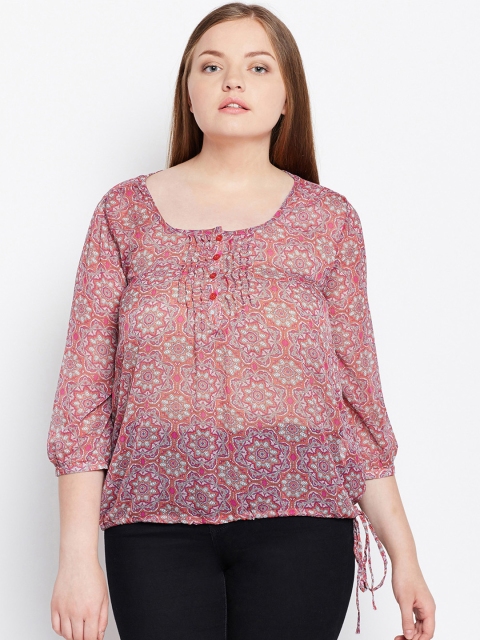 

Oxolloxo Women Pink Printed Top