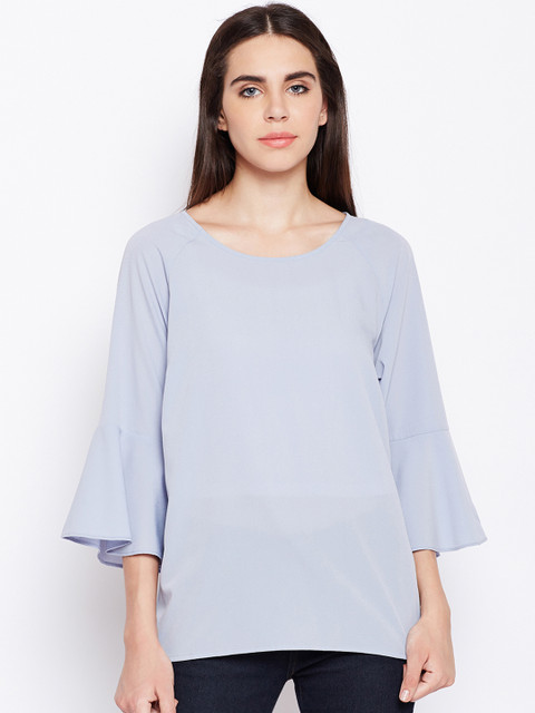 

Oxolloxo Women Blue Solid Top