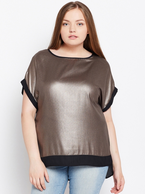 

Oxolloxo Women Gold-Toned Solid Top